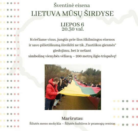 Kvietimas dalyvauti šventinėje eisenoje