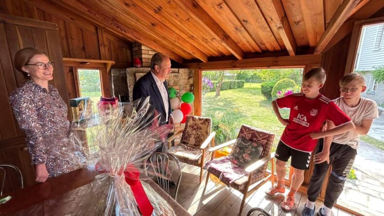 Pasveikinti bendruomeniniuose globos namuose gyvenantys vaikai