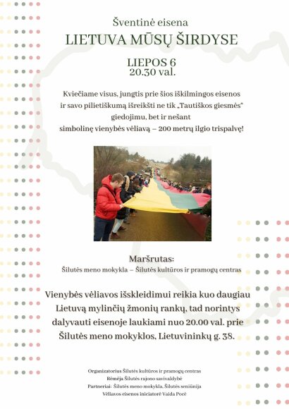 Kvietimas dalyvauti šventinėje eisenoje