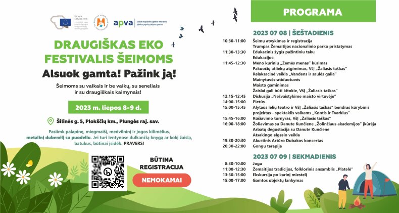 Kviečia į draugišką EKO festivalį šeimoms