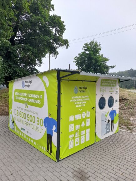 Šilutėje įrengta senos buitinės technikos ir elektronikos surinkimo aikštelė