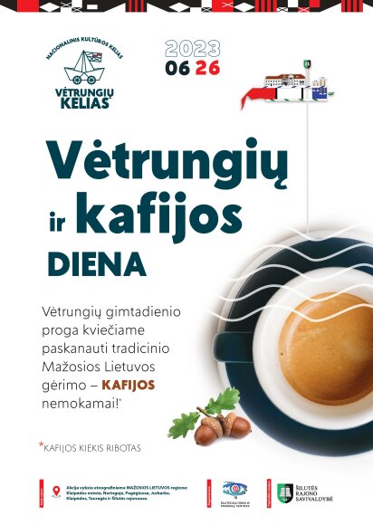 Nacionalinis kultūros kelias „Vėtrungių kelias“ kviečia skanauti kafijos