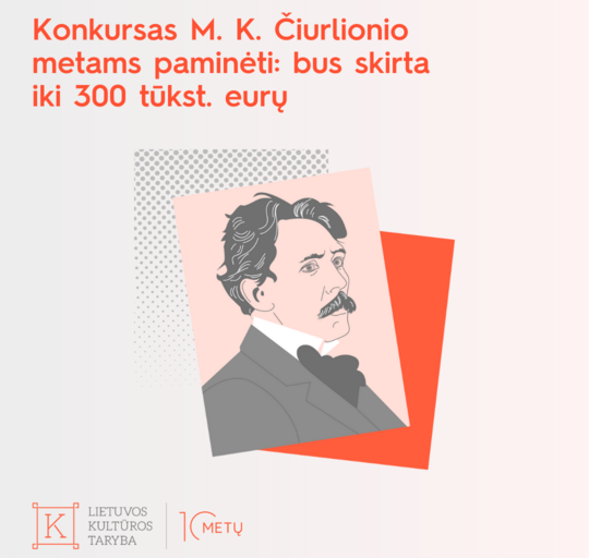 Lietuvos kultūros taryba skelbia M. K. Čiurlioniui skirtą konkursą: iniciatyvoms bus suteikta iki...