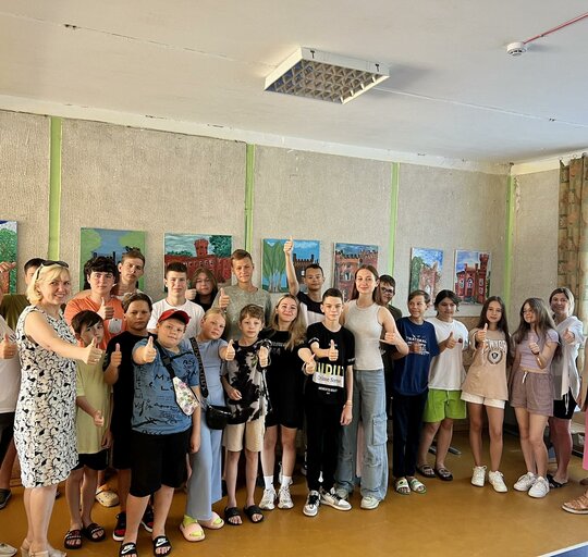 Vicemerė aplankė į Lietuvą atvykusius mažuosius ukrainiečius