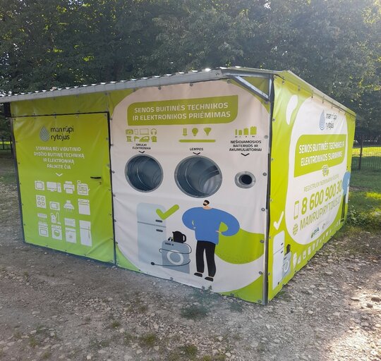 Juknaičiuose įrengta senos buitinės technikos ir elektronikos surinkimo aikštelė