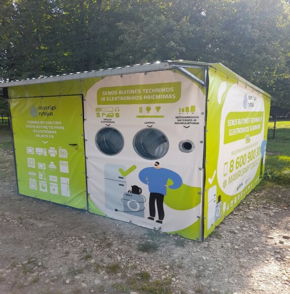 Juknaičiuose įrengta senos buitinės technikos ir elektronikos surinkimo aikštelė