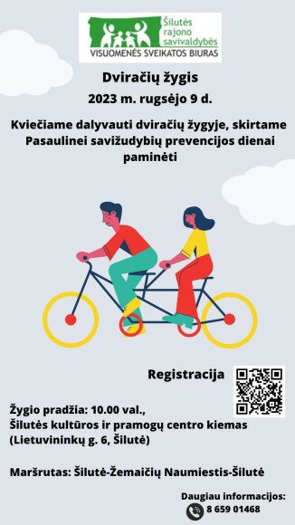 Kvietimas dalyvauti dviračių žygyje