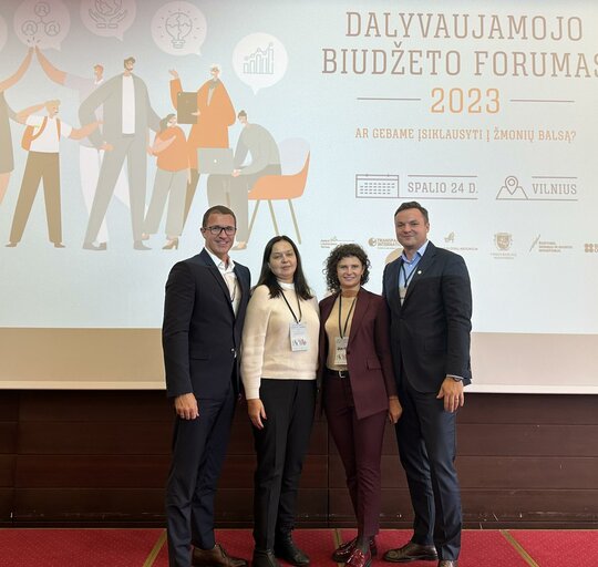 Savivaldybės atstovai – Dalyvaujamojo biudžeto forume 2023