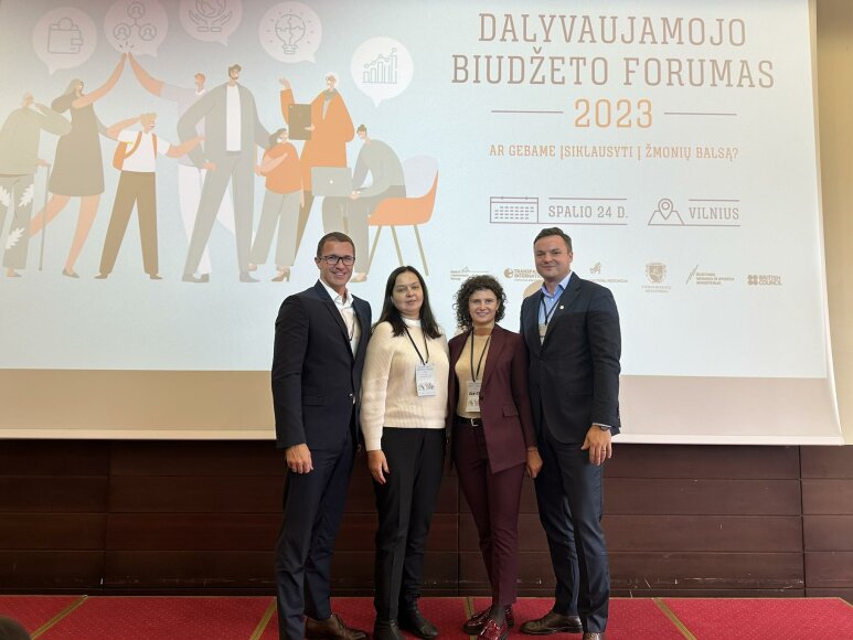 Savivaldybės atstovai – Dalyvaujamojo biudžeto forume 2023
