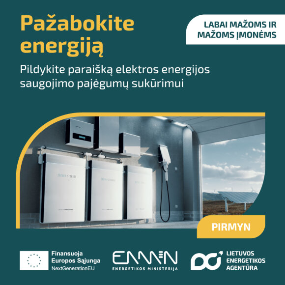 Paskelbtas kvietimas smulkiam verslui, ūkininkams ir atsinaujinančių išteklių energetikos...