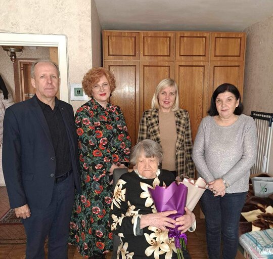 Pasveikinta jubiliatė