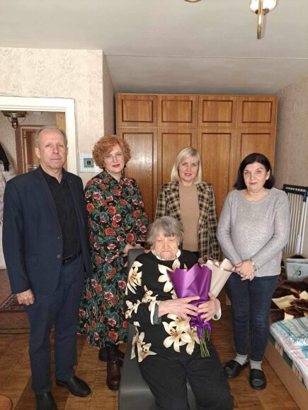Pasveikinta jubiliatė