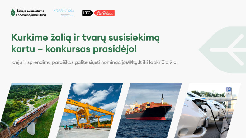 „Žaliojo susisiekimo apdovanojimai“: tradiciškai bus renkami aplinkai draugiškiausi sprendimai...