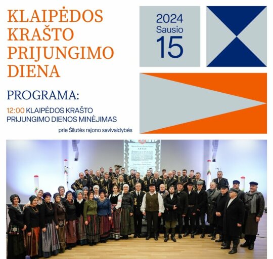 Kvietimas Klaipėdos krašto prie Lietuvos prijungimo dieną praleisti Šilutės kultūros ir pramogų...
