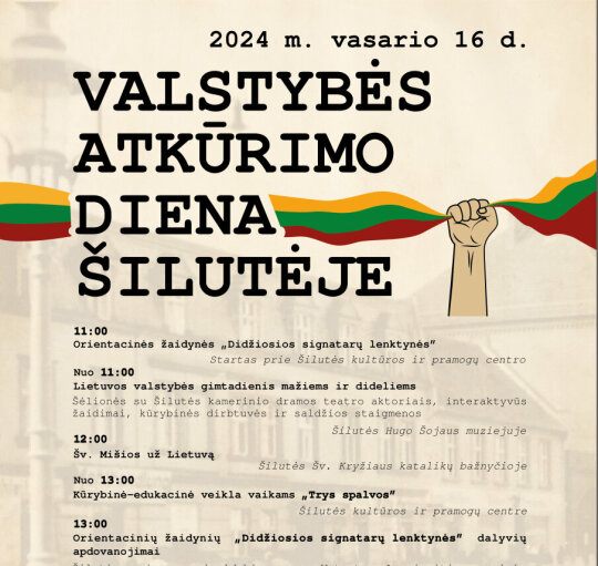  Valstybės atkūrimo diena Šilutėje
