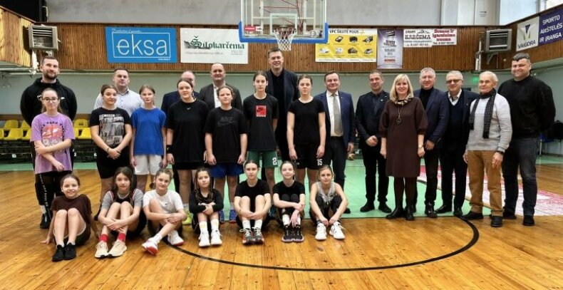Lietuvos krepšinio federacijos vadovai lankėsi Šilutės rajono savivaldybėje