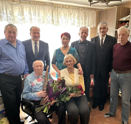 Šilutiškis Povilas Pocius pasveikintas 95-ojo jubiliejaus proga