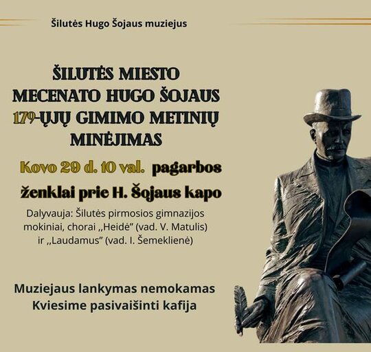 179-ųjų Hugo Šojaus gimimo metinių minėjimas