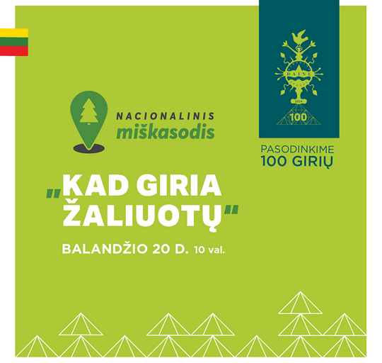 Kviečiame registruotis į Nacionalinis miškasodį „Kad giria žaliuotų“