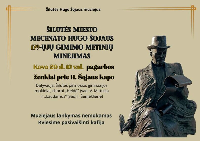179-ųjų Hugo Šojaus gimimo metinių minėjimas