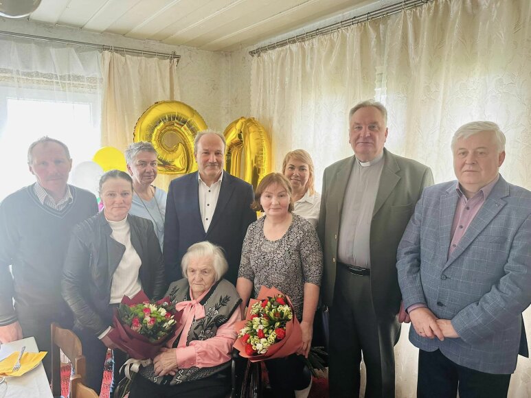 90-ojo jubiliejaus proga pasveikinta Salomėja Cibauskienė