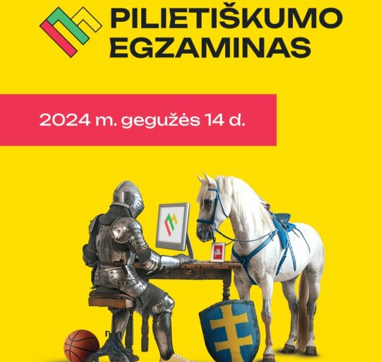 Dalyvaukite pirmąkart organizuojamame Pilietiškumo egzamine gegužės 14 d.!