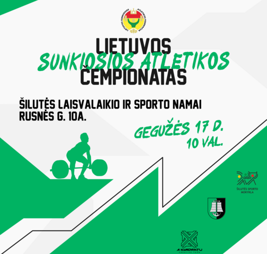 Šilutėje varžysis stipriausi Lietuvos sunkiaatlečiai