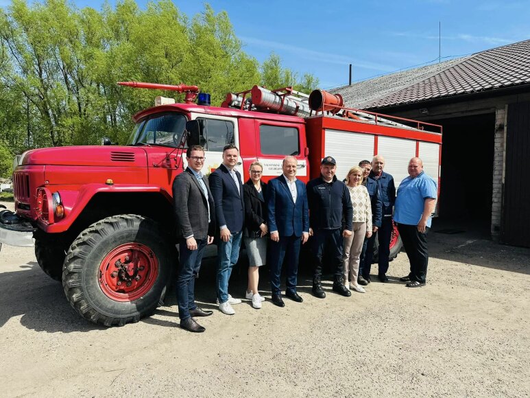 Pasveikinti Šilutės krašto ugniagesiai gelbėtojai