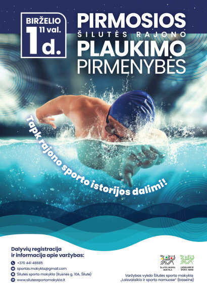 Kviečiame tapti Šilutės rajono savivaldybės sporto istorijos dalimi – dalyvauti ir stebėti...