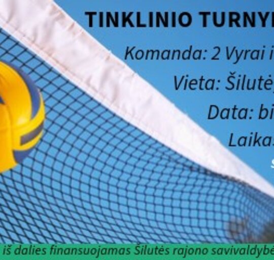 Vasarai įsibėgėjant, organizuojamas tinklinio turnyras 3×3