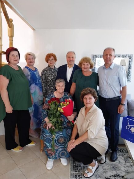 Pasveikinta ilgaamžė Stefa Vaškūnienė