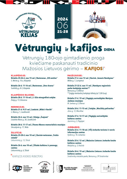  Skoniai iš Mažosios Lietuvos: nacionalinis kultūros kelias „Vėtrungių kelias“ kviečia ragauti...