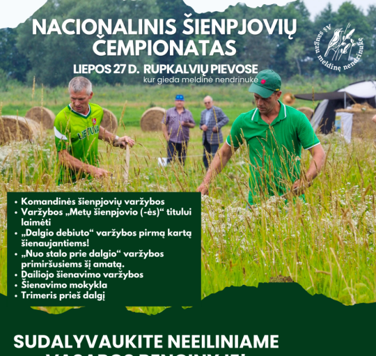 Kviečia dalyvauti nacionaliniame šienpjovių čempionate