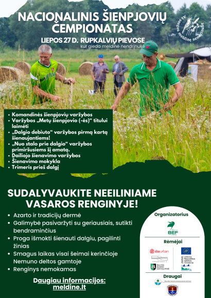 Kviečia dalyvauti nacionaliniame šienpjovių čempionate