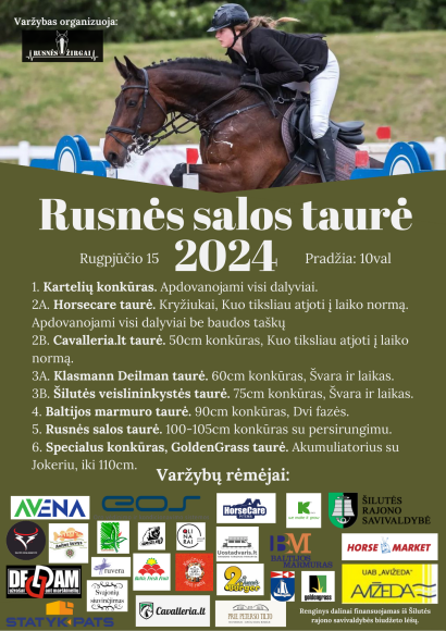 Žirgyno atstovai kviečia visus žirginio sporto mėgėjus į nuotaikingą šventę Rusnėje
