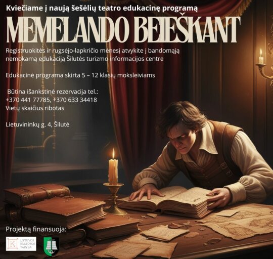 Kviečia į naują šešėlių teatro edukacinę programą „Memelando beieškant“!