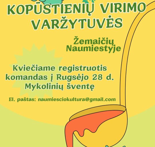 Kviečiame registruotis Kopūstienės virimo varžytuvėse