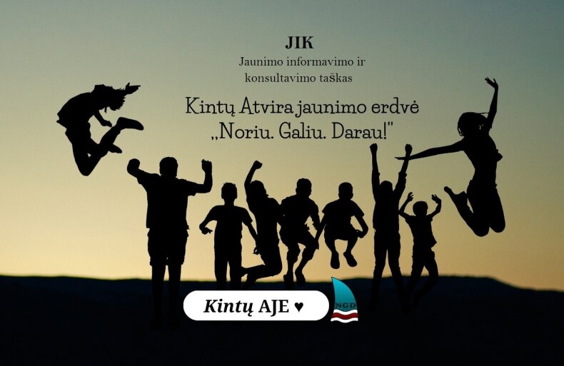 Kintų Atviroje jaunimo erdvėje „Noriu. Galiu. Darau.“ veikia Jaunimo informavimo ir konsultavimo...