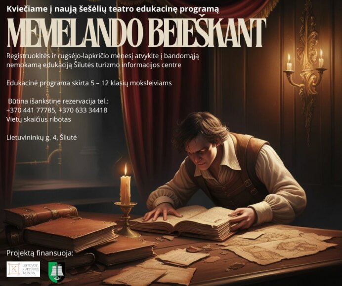 Kviečia į naują šešėlių teatro edukacinę programą „Memelando beieškant“!