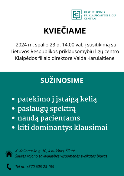 Kvietimas dalyvauti susitikime