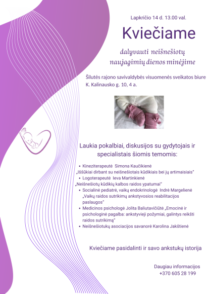 Prisijunkite prie purpurinės savaitės akcijos