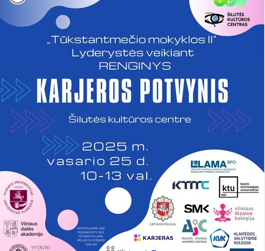 Kviečiame dalyvauti renginyje „Karjeros potvynis“