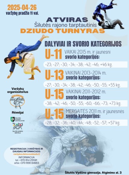 Atviras Šilutės rajono tarptautinis dziudo turnyras
