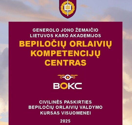 Kviečia dalyvauti civilinės paskirties bepiločių orlaivių valdymo mokymuose