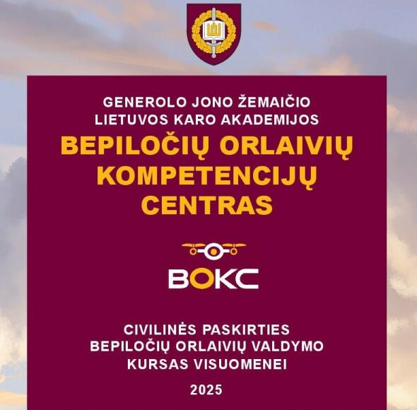 Kviečia dalyvauti civilinės paskirties bepiločių orlaivių valdymo mokymuose