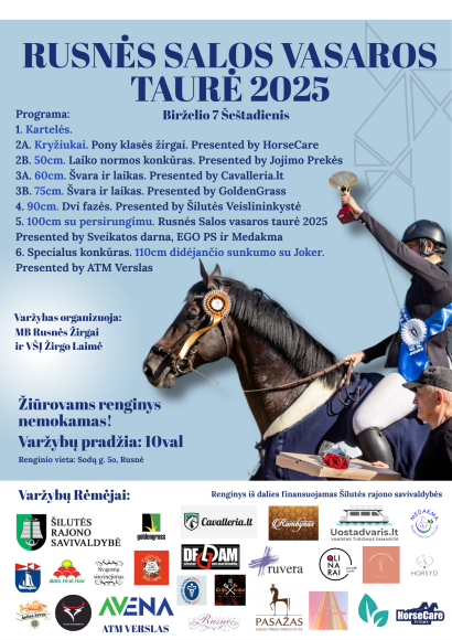 Žirgų sporto šventė Rusnėje! 
