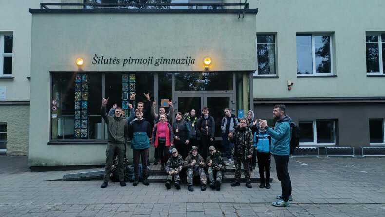 Jaunimui surengtas naktinis pilietiškumo žygis
