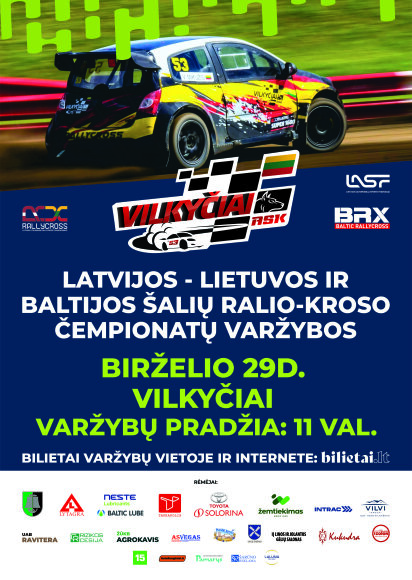 Greitis ir pergalės troškimas – Vilkyčiuose susitinka Baltijos ralio kroso elitas!