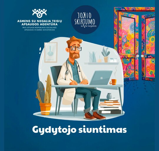 Negalios nustatymas nuo pirmojo dokumento iki realios pagalbos