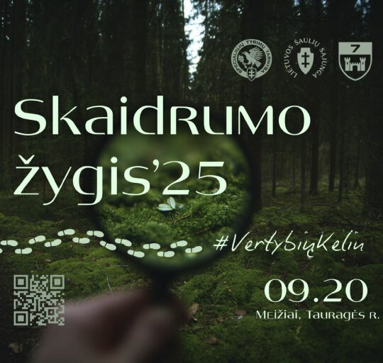 KVIETIMAS DALYVAUTI RENGINYJE „SKAIDRUMO ŽYGIS‘25“